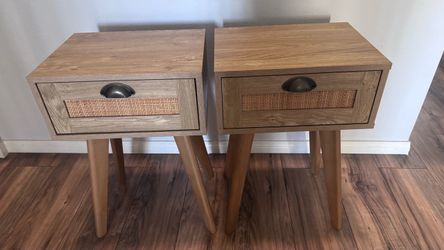 Nightstands with Drawer set of two