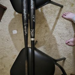 Autographed Bats TEXAS RANGERS (Price Negotiable)