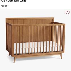 west elm x pbk Mid-Century 4-in-1 Convertible Crib