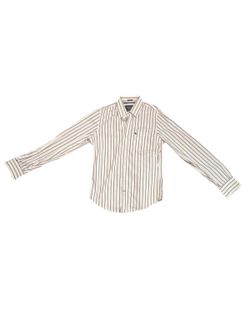 Abercrombie & Fitch "Muscle" Striped Button-Up L/S Sz Medium