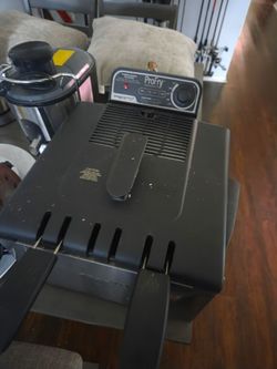 Fryer. Homemade coke . Food processor. Orbital sander. Lunch box. Pillows.