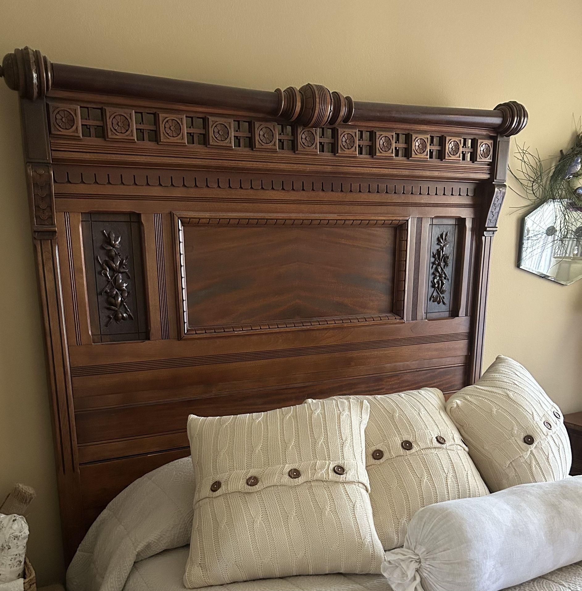 Antique Bed And Dresser