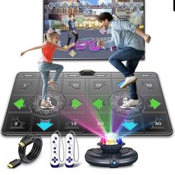 Dance Mat TV Game System Wireless Fitness Dance Pad with Games Yoga Controllers