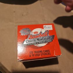 Baseball  classic miniature  trading  cards