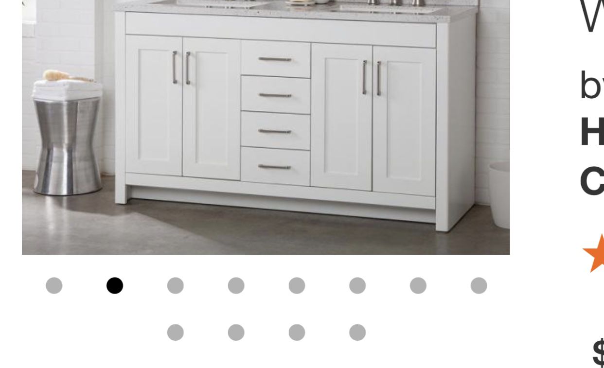 Bathroom Vanity …. Brand New Includes Top And 2 Round Sinks 