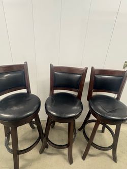 Set of 3 bar stools ($60 a piece)