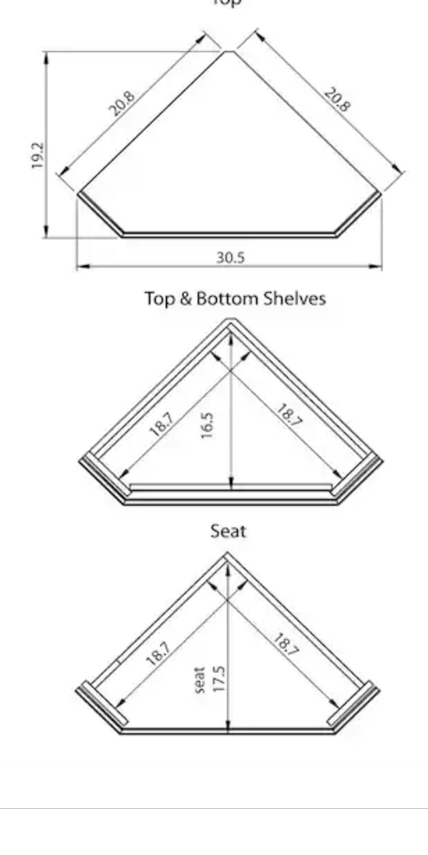 White Corner Hall Tree Corner, Clothes Storage with Corner Shoe Rack for Front Door Entrance, Coat Rack Freestanding