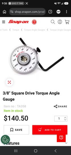 3/8 snap on torque angle gauge. BRAND NES