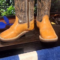 Real leather toddler cowboy boots