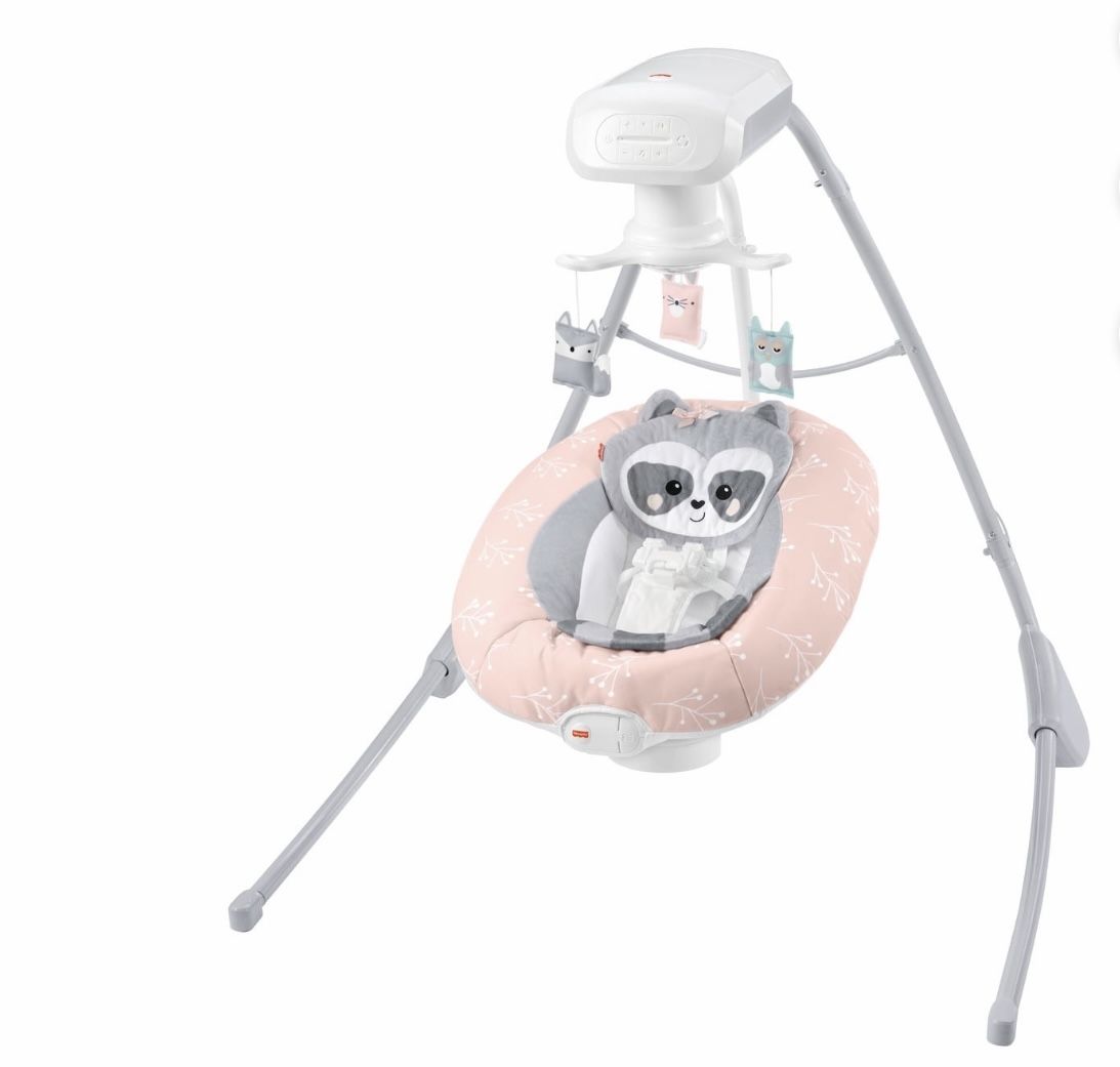 Baby Raccoon Cradle 'N Swing