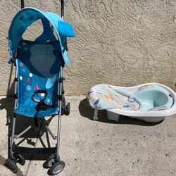 Stroller And Baby bath