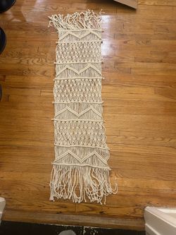 Macrame table runner