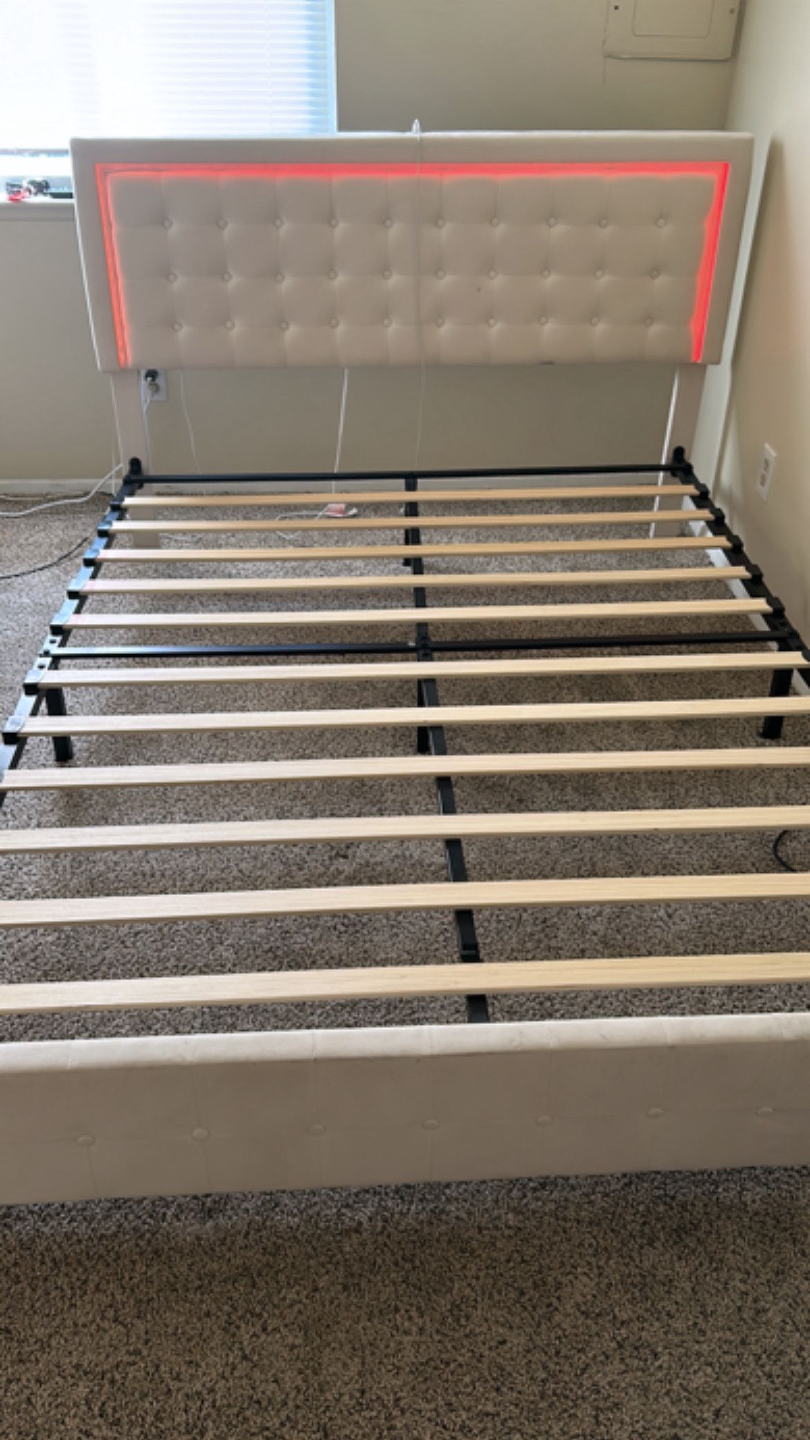 L.E.D Queen size bed