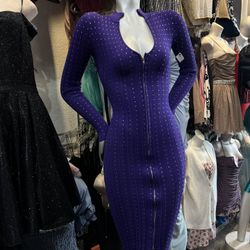 Purple Sweater Dress