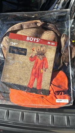 Trick 'r Treat Sam Boys Halloween Costume Size 8