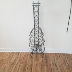 Wine Rack -from Solid  Metal 60 Inch  Tall  17 Wide 