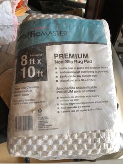 Non slip rug padding 8’ x10’