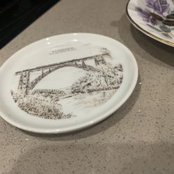 Two vintage Royal Porzellan Bavaria KPM mini collector plate