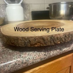 Wood serving Plate