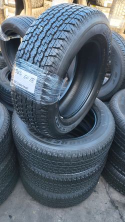 265/60/18 Bridgestone 4 tires semi new installed & balanced // 4 llantas Bridgestone como nuevas ya instaladas y balanceadas