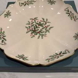 Vintage Lenox Holiday Collection Serving Plate