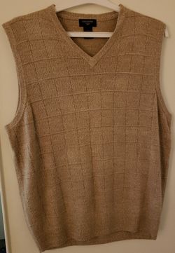 Dockers brown vest mens sweater large