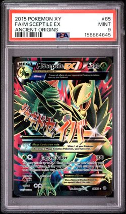 2015 #85 Full Art/M Sceptile EX PSA 9 XY Ancient Origins