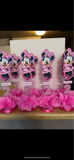 Minnie mouse centerpieces