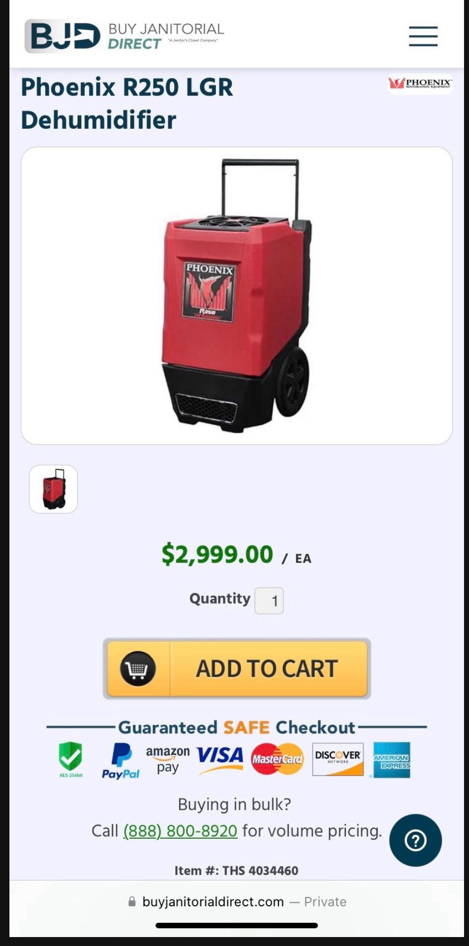 Phoenix Dehumidifier R250