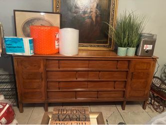 Mid-Century Modern Wooden Dresser / Credenza / Sideboard