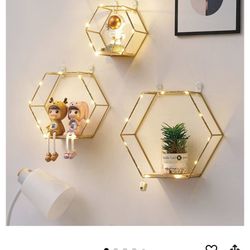 Hexagon Floating Shelves 