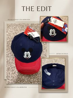 Old Navy Disney Mickey Mouse Cap XS 47 cm Navy Red NWT