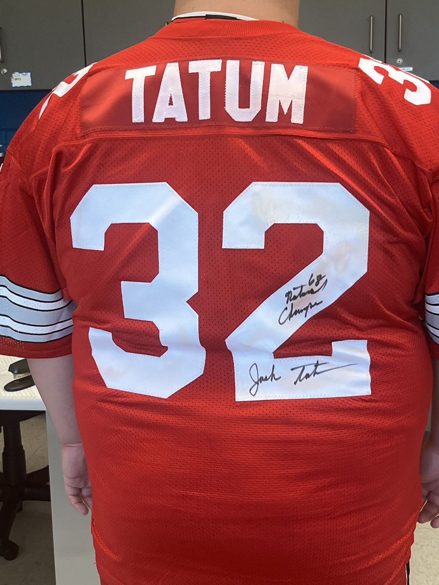 Signed Jack Tatum Ohio State Jersey 