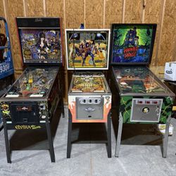 3x Pinball Machines 