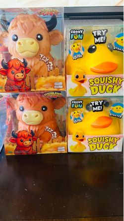 Viral Squishy Highland cow and Duck (Authentic100% )