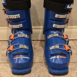 Lange Junior boys Ski Boots Size 22.5 Blue