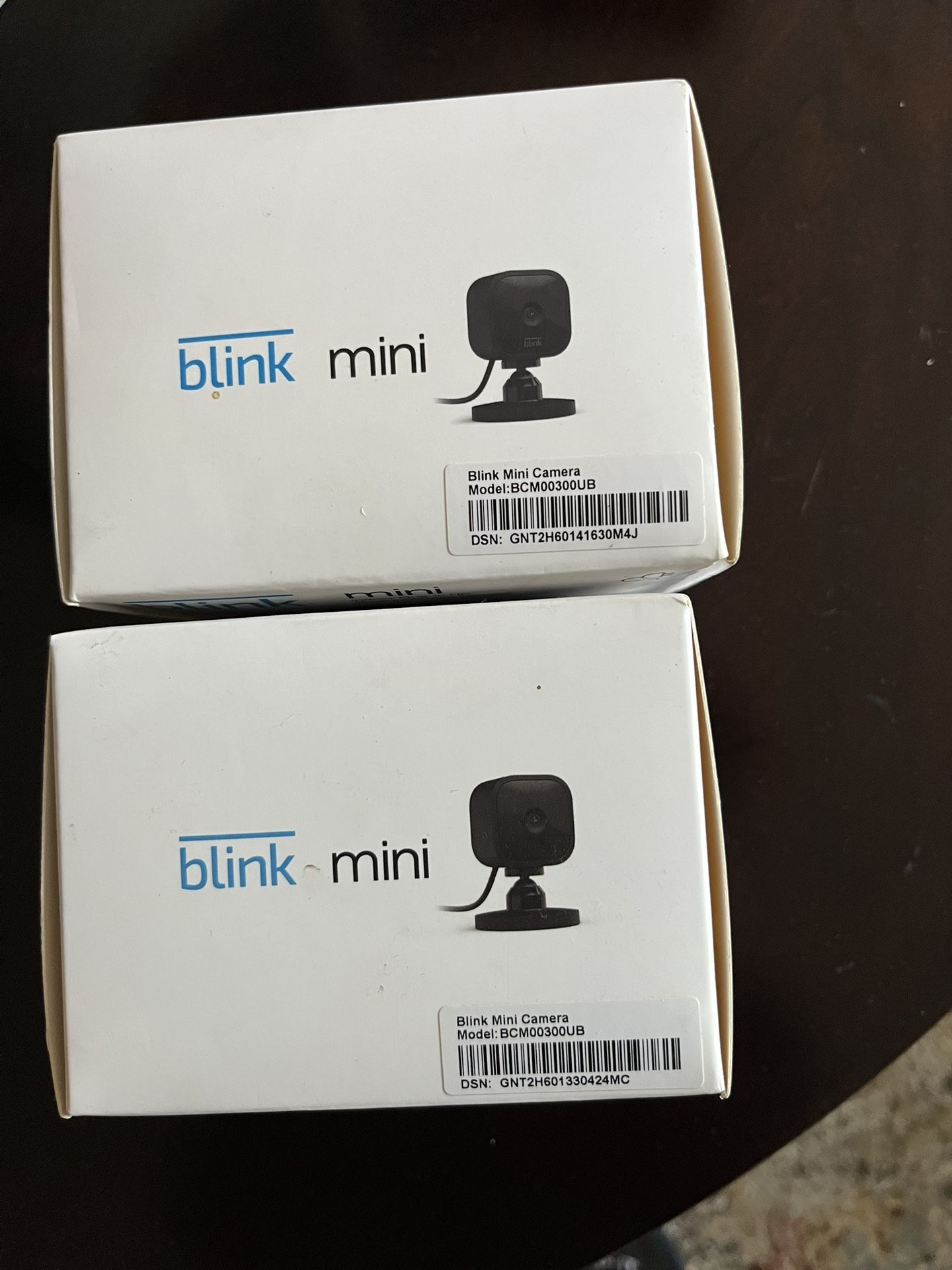 Brand New Blink Mini Indoor Security Cameras (2 Pack)