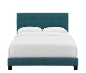 Brand new queen size bed frame with a brand new pillow top mattress set included 🚨 Free delivery 🚨