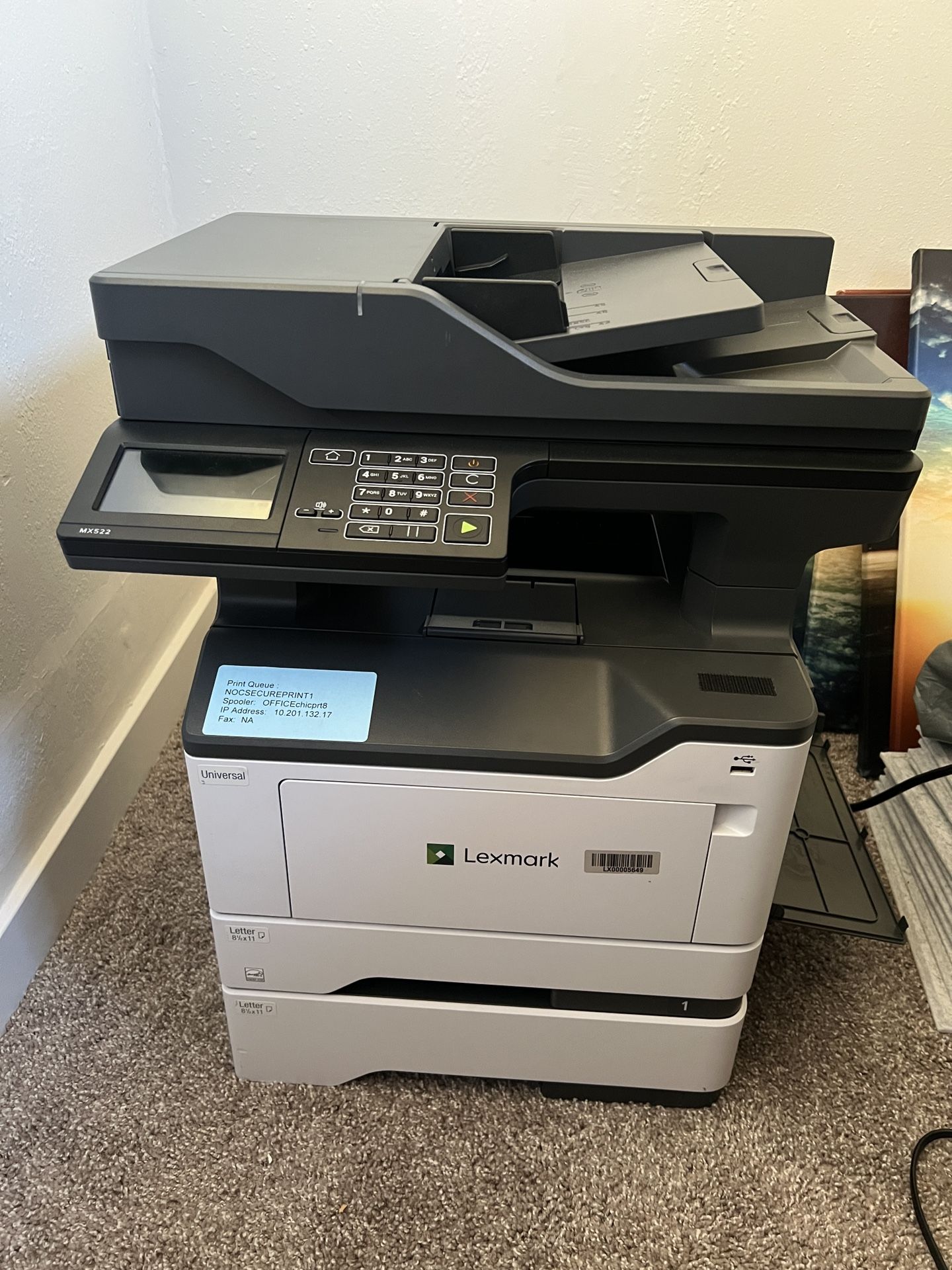 Lexmark MX522 Multi functioning Printer
