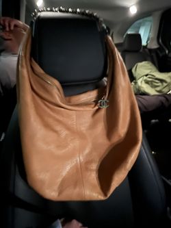 Chanel Vintage Brown Shoulder Bag With Silver Braided Strap