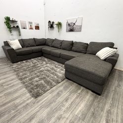 Grey Sectional Couch - Free Delivery 