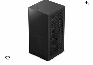 NZXT H1 Version 2 - CS-H11BB-US - Small Form-Factor ITX Case - Dual Chamber Airflow - Tinted Tempered Glass Front Panel - 140mm Liquid Cooler -SFX 75