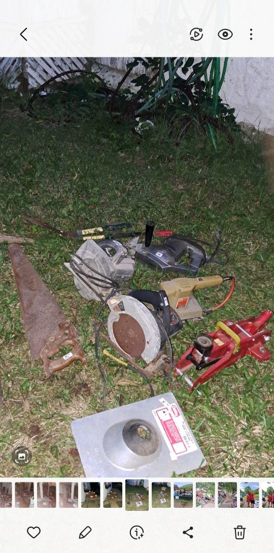 Tools, Tools, Hydraulic Lift, Drills, Saw, Sander, Etc