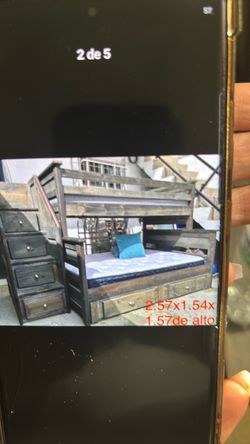 All wood bunk bed bedroom set from living spaces