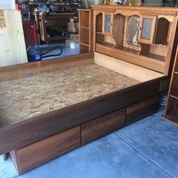Queen Size “Captains Bed”  Frame - ( Needs  Mattress)
