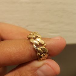 Anillo Cubano 14k