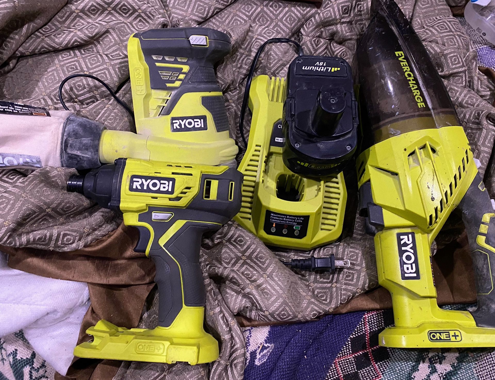 ryobi tools and battery