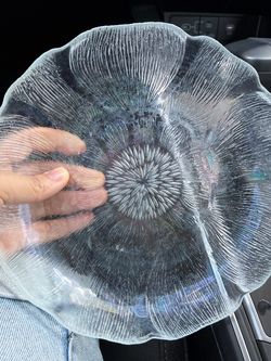 9pcs set glass trays 7.5”-7.7”