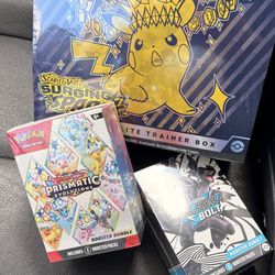 Surging Sparks ETB Black bolt Booster Bundle