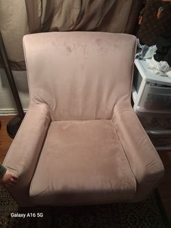 Light Peach Pink Velvet Couches